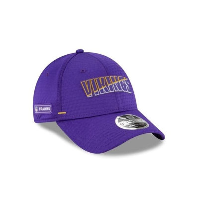 Minnesota Vikings Gorra | New Era NFL Official Summer Sideline Stretch Snap 9forty Snapback Cap Mexico - Morados